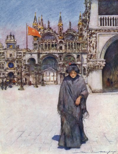 De Piazza Oversteken door Mortimer Ludington Menpes